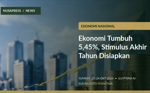 Ekonomi Tumbuh 5,45%, Stimulus Akhir Tahun Disiapkan