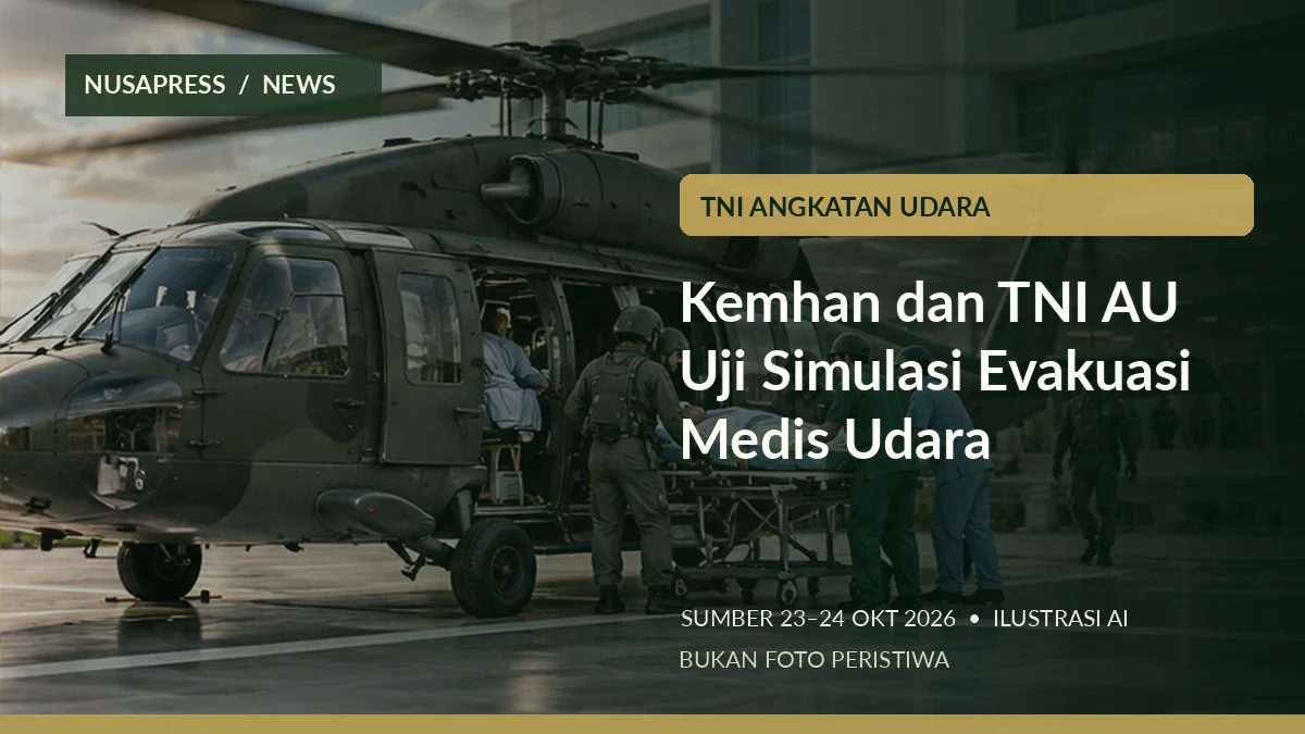 Ilustrasi editorial: simulasi evakuasi medis udara RSPPN Soedirman; bukan foto dokumentasi peristiwa